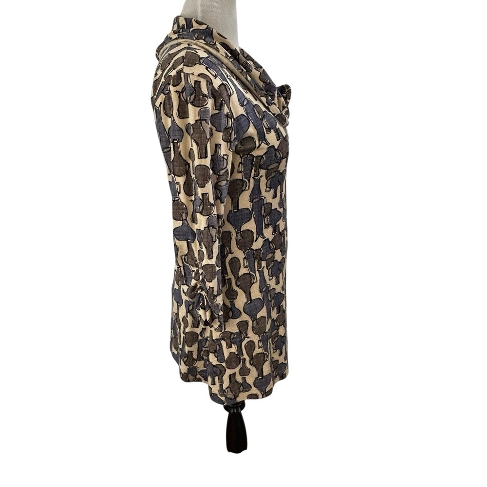 EFFIES HEART Art to Wear Julliard TOP M Knit Tunic Cowl Artsy Novelty Lagenlook - Picture 7 of 15